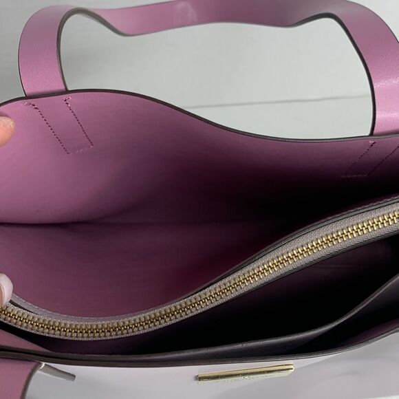 Kate Spade Nelle Putnum Drive lavender leather tote - Picture 8 of 12